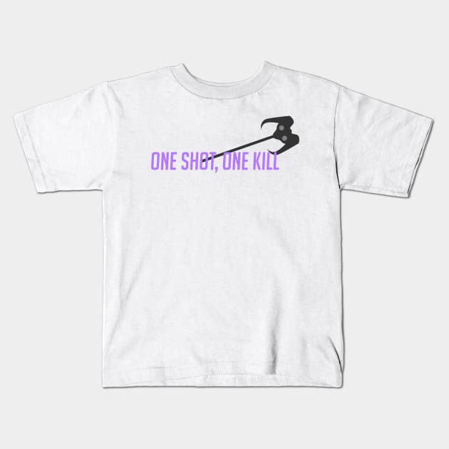 One shot, one kill Kids T-Shirt by badgerinafez